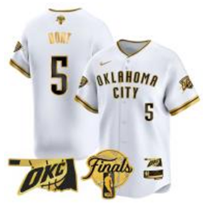 Men 2025 Oklahoma City Thunder #5 Dort white Nike Joint Name NBA Jersey style 13->oklahoma city thunder->NBA Jersey